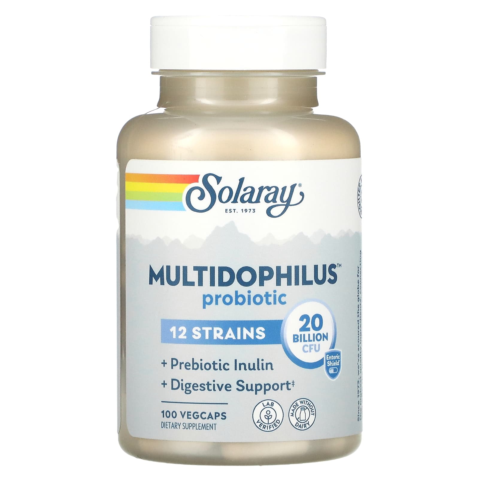 

Solaray, Multidophilus probiotic, 20 billion CFU, 100 vegetable capsules