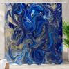 Marble Shower Curtain, Modern Abstract Bath Curtain For Bathroom Bathtub, Luxury Watercolor Marble Ink Shower Curtain With Hooks