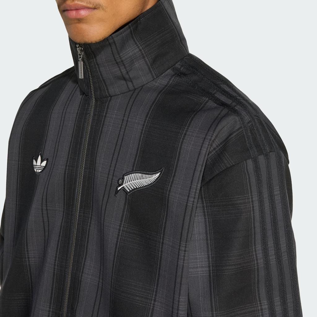 adidas Oryginalna kurtka dresowa Firebird FW25 w kratę All Blacks, męska, KG4633