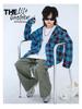 Spring & Autumn 2024 Boys' Classic Plaid Hooded Long-Sleeve Shirt