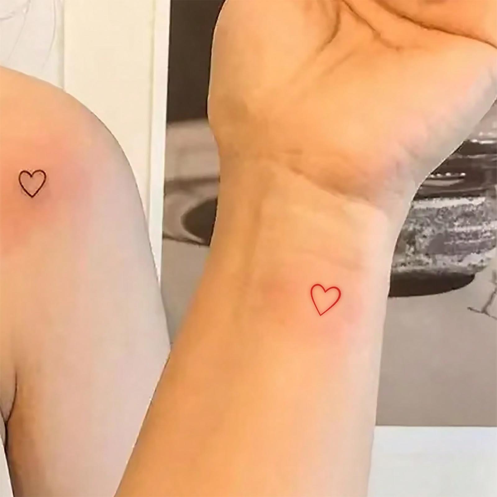 Glow Makeup Unisex Tattoo Sticker Simple Cute Small Picture Love Finger Waterproof Lasting Hottie Tattoo Sticker