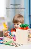 Children's Wooden Educational Toy: Radish Pulling, Bug Catching, Fishing, and Nail Board