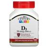 21st Century Sentry Vitamine D3 50mcg (2000IU) Softgels, 250 Stuks