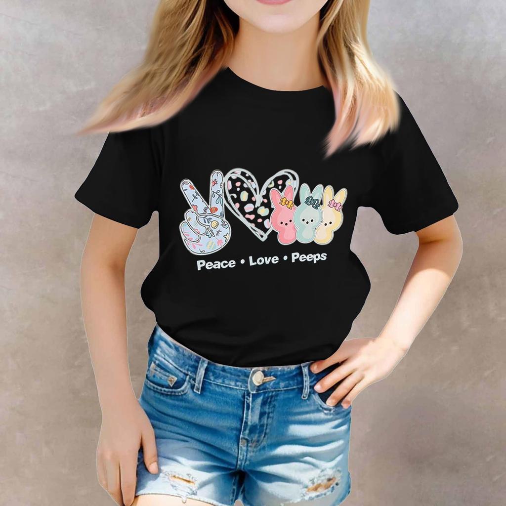 Batolecí dívčí a chlapecká trička, dětský top, chlapecké a dívčí tričko s potiskem a krátkým rukávem, 1-12 let