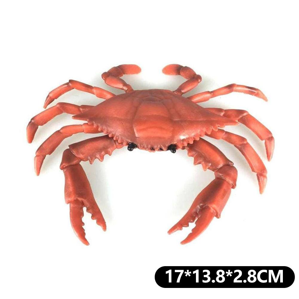 Simulation Octopus Crab for Kids Education Desktop Decor Collection Christmas Gifts Marine Figures Realistic Sea Animal Model