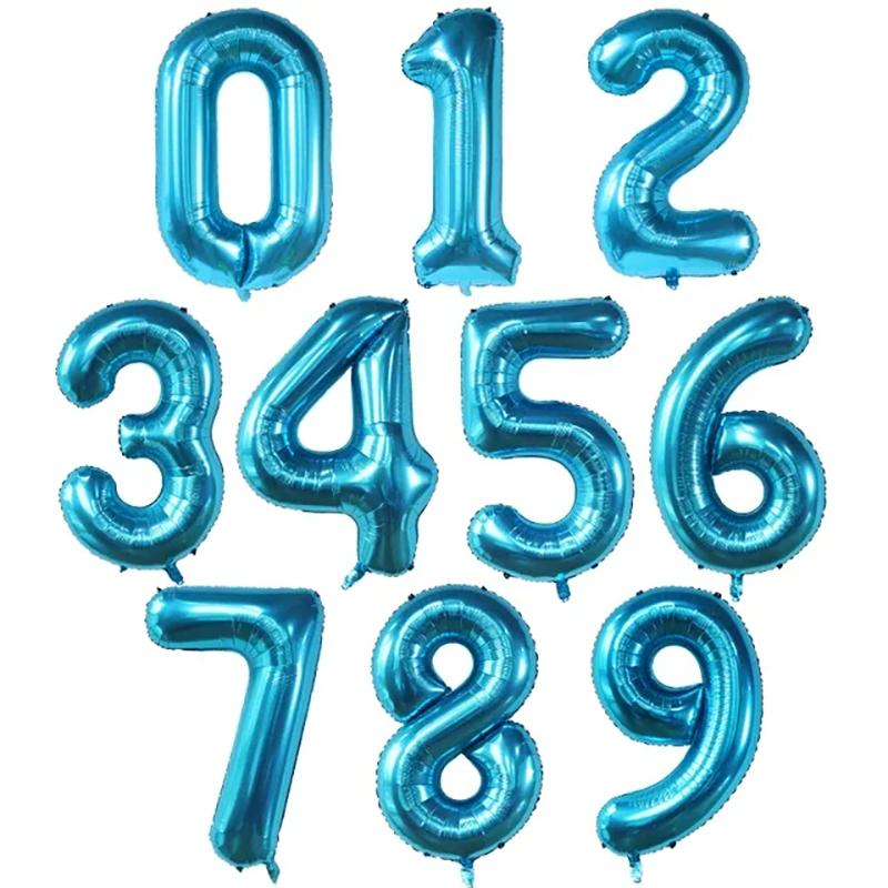 Palloncini Compleanno Grandi in Foil da 40 Pollici Palloncino Numero in Elio 0-9 Buon Compleanno Decorazioni Festa di Matrimonio Baby Shower Figure Grandi Globo