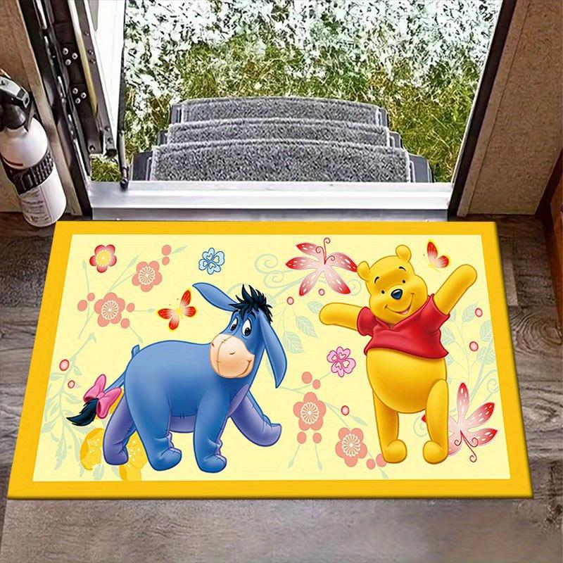 1pc Disney Winnie the Pooh Pattern Carpet Area Rug Non-slip Carpet Hand Washable Floor Mat Suitable For Living Room Bedroom Home Decor Room