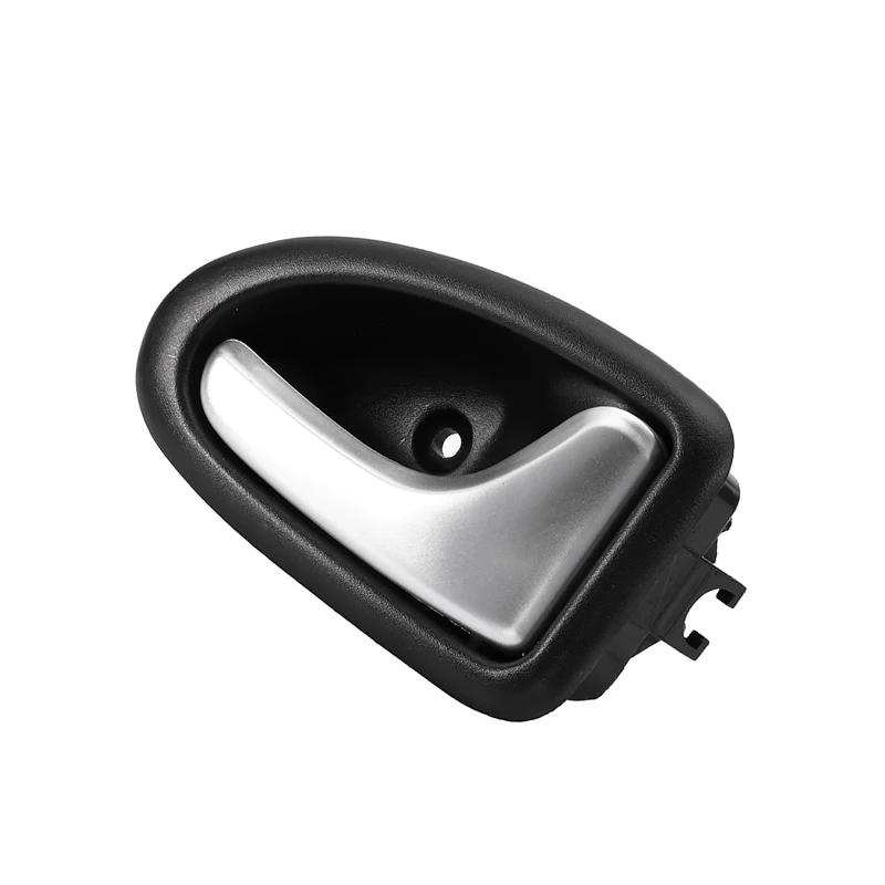 2Pcs Car Interior Internal Door Handle Chrome Plated Left Right Door Handle For Renault Clio 2000-2009 2/3-4/5