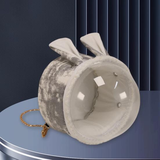 Hamster Carrying Bag Multiple Pockets Metal Chain Soft Small Pet Guinea Pig Travel Backpack Pet Supplies