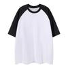 Pure Cotton Multicolored Heavy-duty Couple T-shirt with Shoulder Sleeves for Short-sleeved Women