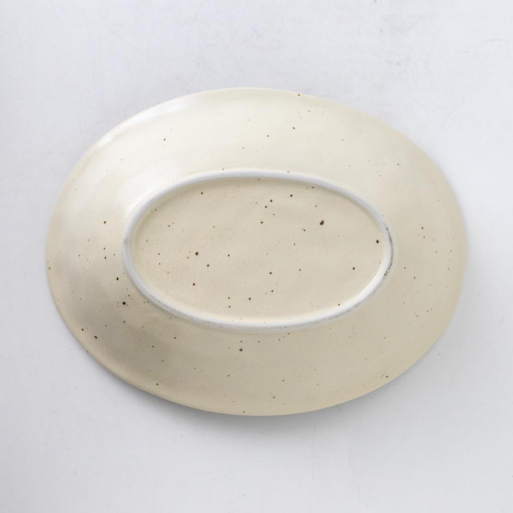 Marusan Kondo Mino Ware Fave 240cm Deep Oribe Blown Plate,