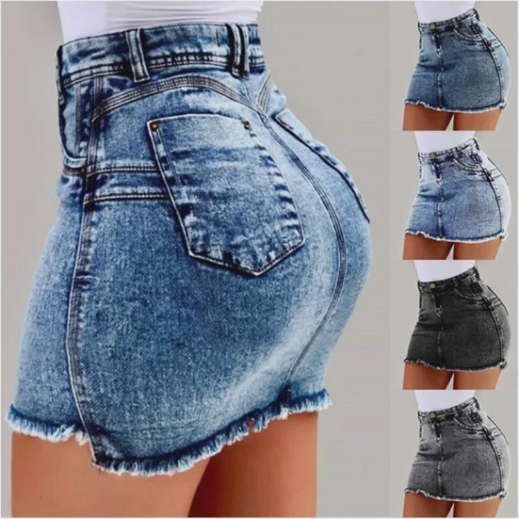 Gonna Sexy in Denim da Donna Taglie Forti Estate 2012 Europea & Americana