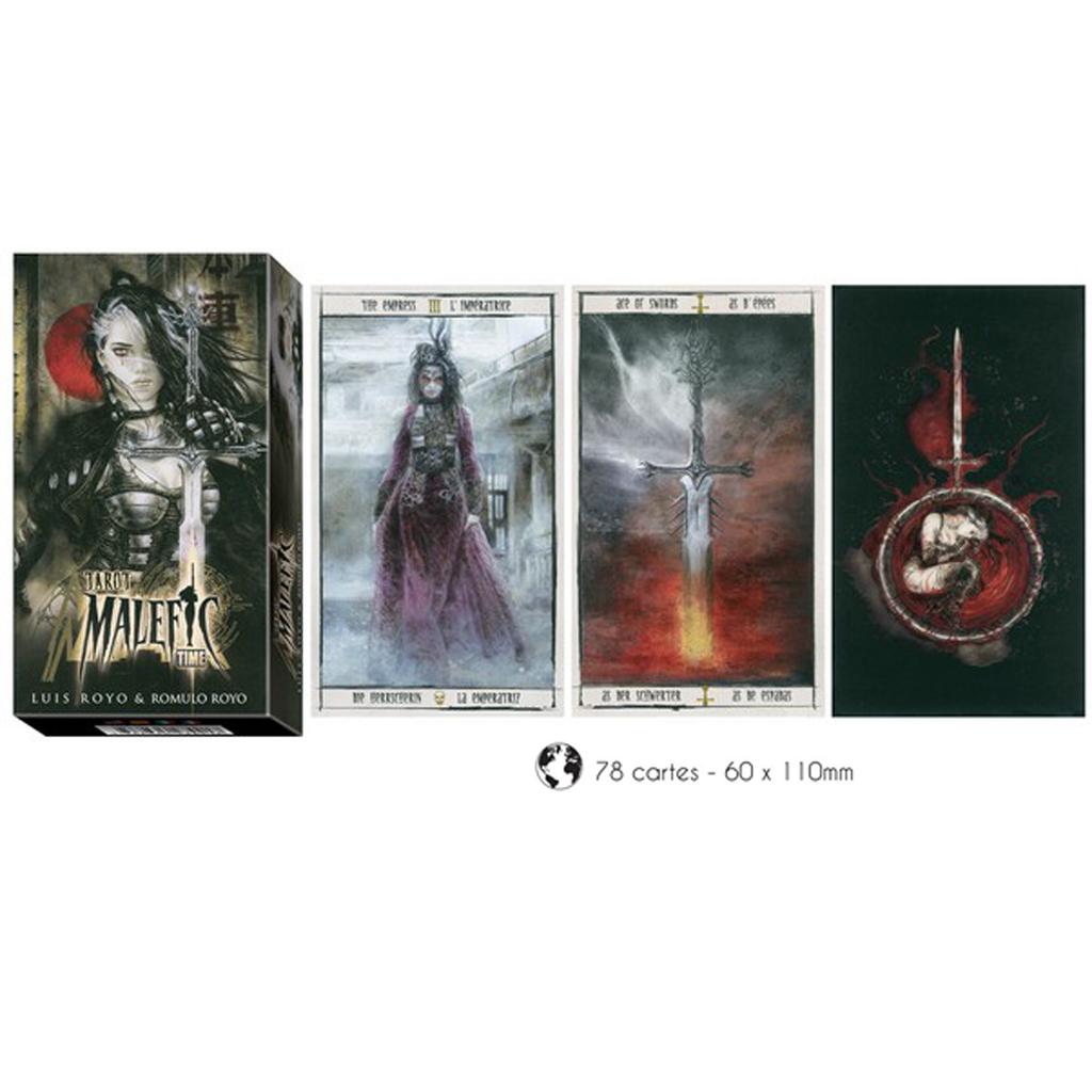 Les Trésors De Lily [Q2760] - Tarot Créateur 'Malefic Time' noir gris - 11. 5x6x3 cm