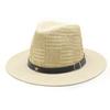 Hat Women'S Straw Hat Big Head Circumference Summer Vacation Hollow Cowboy Hat Spring Sun Protection Visor Men'S