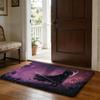 Floor Mat Soft Flannel Rug Non Slip Absorbent Mat for Bathroom Bedroom Home Decor H Hollow K Knight