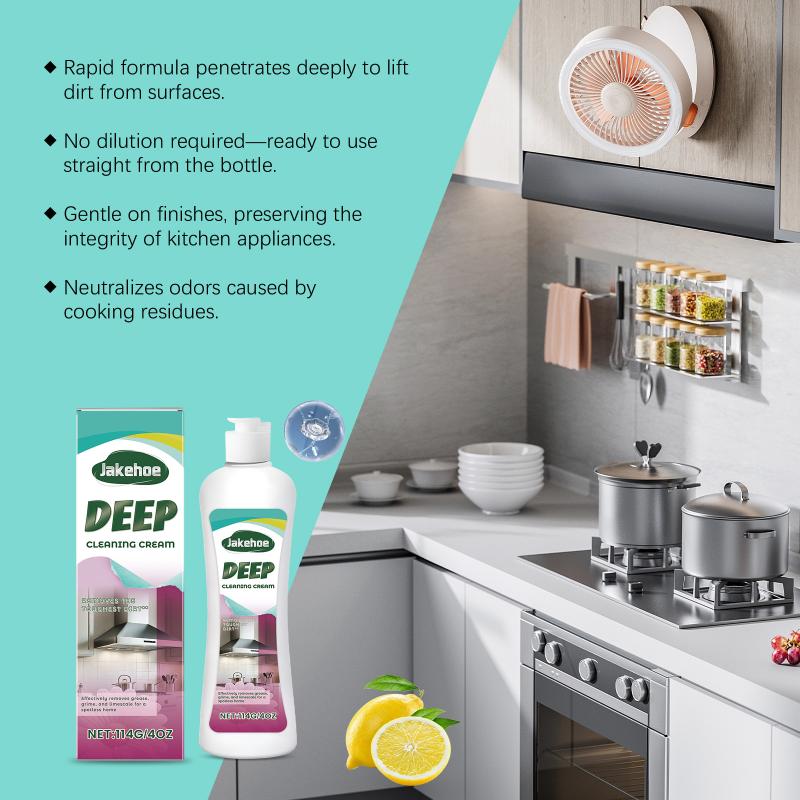 Household Kitchen Oil Cleaner Heavy Duty Grease Remover Multi Area Cleaning Solution for Stove Appliance Bathroom Tile