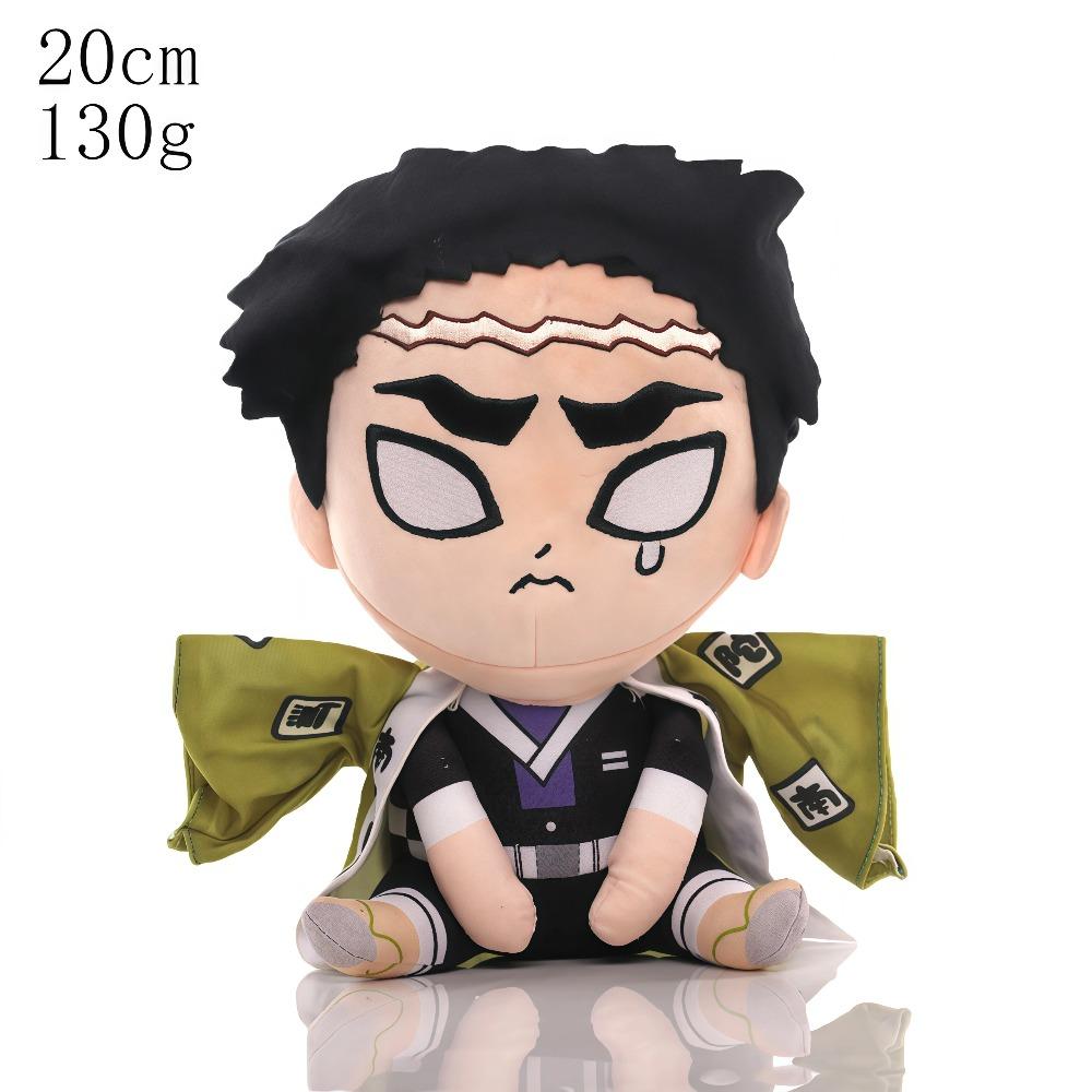 15-25cm Demon Slayer Cartoon Plush Toys Ghost Slayer Keychain Kamado Tanjirou Kamado Nezuko Kochou Figure Stuffed Doll Child Gif