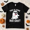 This Is Some Boo Sheet Funny Ghost Halloween Graphic T-Shirt S-5XL