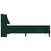 Bed Frame with Mattress Dark Green 80 X 200 Cm Velvet