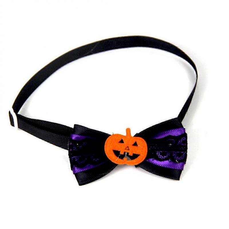 Pet Bow Tie Dog Bowknot Collar with Halloween Theme 40Pcs Assorted Color