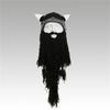 Horn Hat Viking Beard Beanie Handmade Knit Big Beard Mask Hat Wig Beard Hats  Costume Accessory