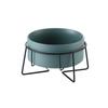 Double Cat Food Water Bowls with Stand Ceramic Pet Feeding Accessories Cats Small Dogs Eat Drink Supplies Puppy Feeder Bowl