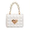 Mini small bag 2025 new pearl hand bag little princess style texture bag foreign style square chain messenger bag tide