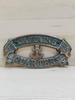 Antique Brass Finish Captain's Quarters Sign: Nautical Wall Decor (4.0 X 7.5 Inch)