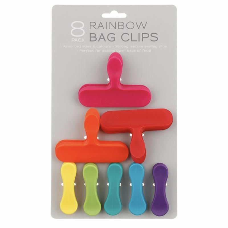 8PCS food sealing clip, colorful strong sealing clip, snack bag preservation clip, kitchen moisture-proof