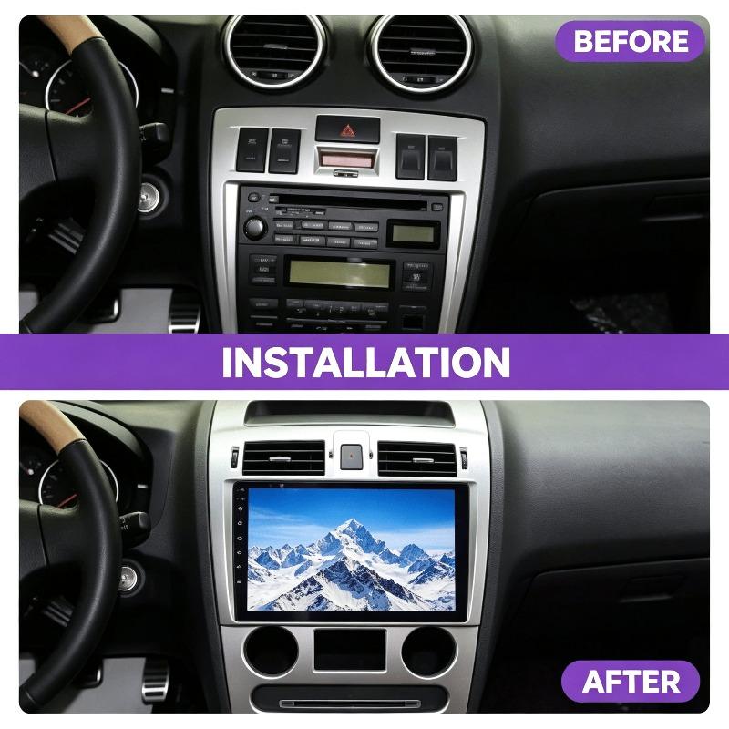 For HYUNDAI Rohens Coupe 2004-2006 9 Inch 2 Din Car Stereo Radio Fascia Frame Refitting Dash Modification Panel Trim Bezel