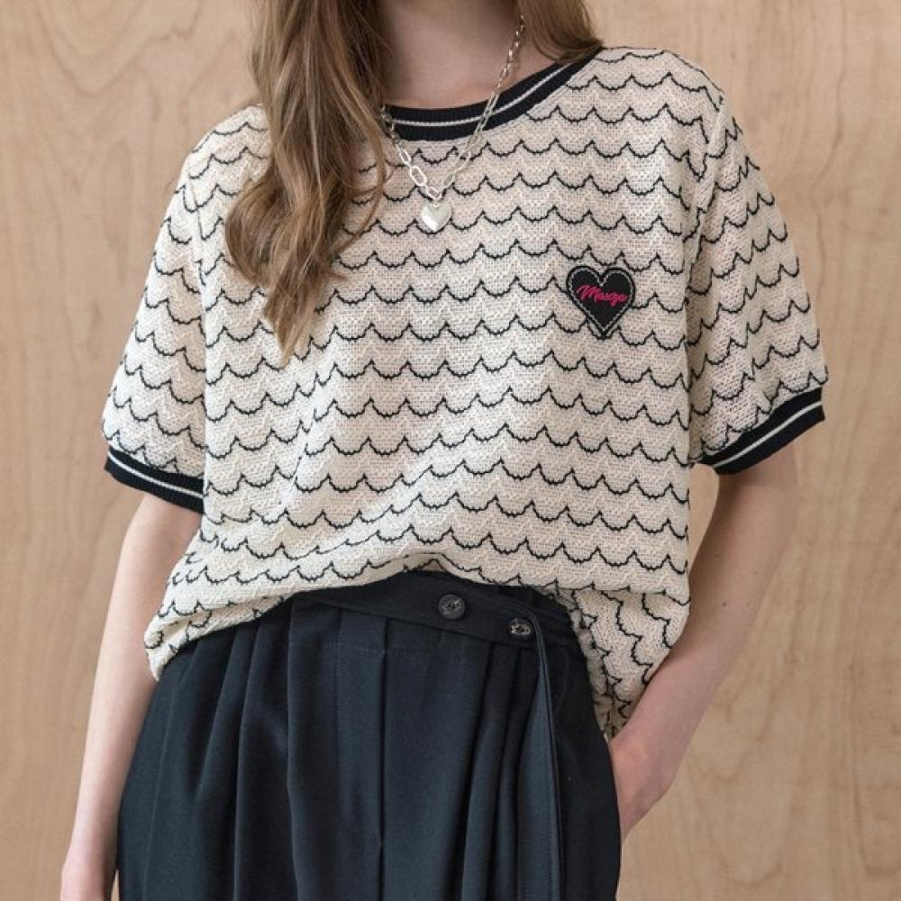 

Maxza Wave Lace String Blouse Zc07qt600on Beige (long sleeve)/FREE