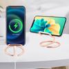 Cell Phone Stand for Desk, Metal Mobile Phone Stand Holder, Cute Rose Gold Cell Phone Display Holder Phone Dock Compatible with All Mobile Phones,