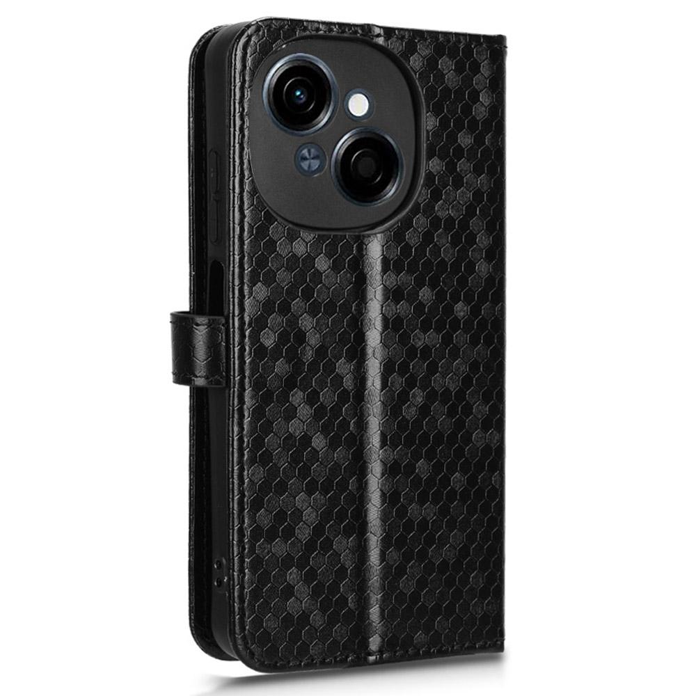 For TECNO Spark Go 2025/Spark Go 1/Pop 9 4G Wallet Case Dot Pattern Imprint PU Leather Phone Cover