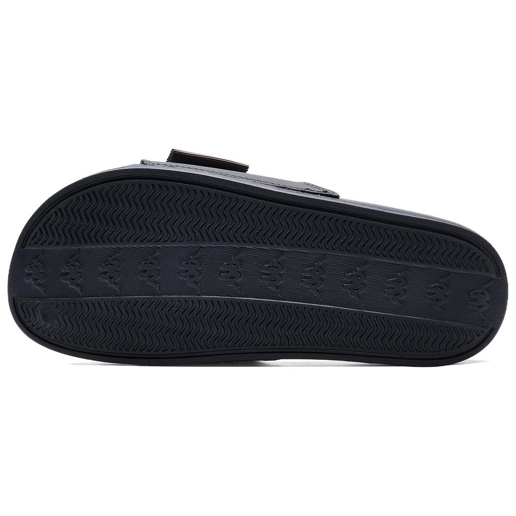 Kappa Back-To-Back Fashion Versatile Outdoor Casual Velcro Design Non-Slip Slide Sandals Unisex sandals Black K0DX5LT10-990