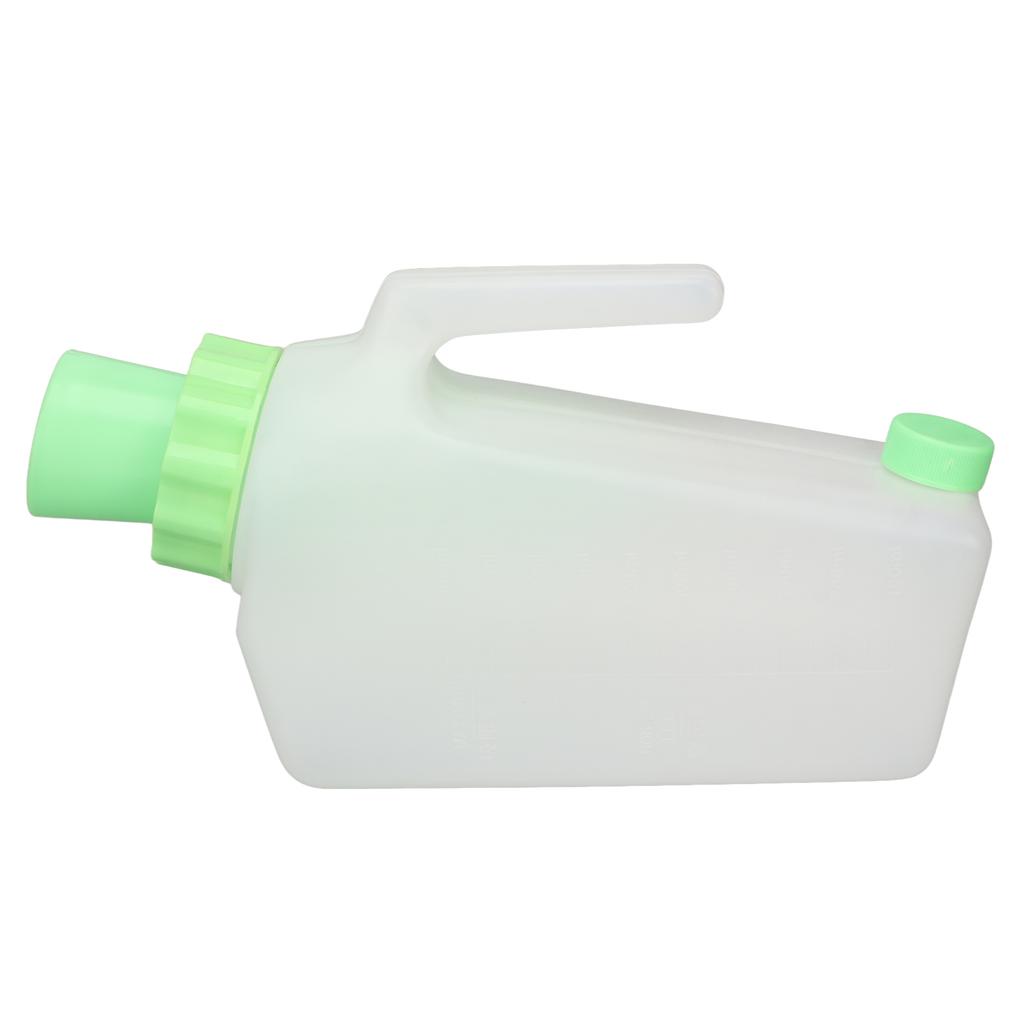 Urinflasche für Frauen mit großem Deckel, verhindert Auslaufen, tragbare Bettpfannenflasche für unterwegs, 1000 ml