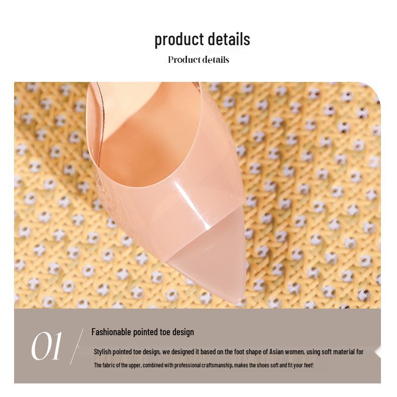 Atemberaubende wasserdichte Plateau-High-Heel-Slipper - Damen 2026 Frühling/Sommer Open-Toe Stiletto Elegante Absätze