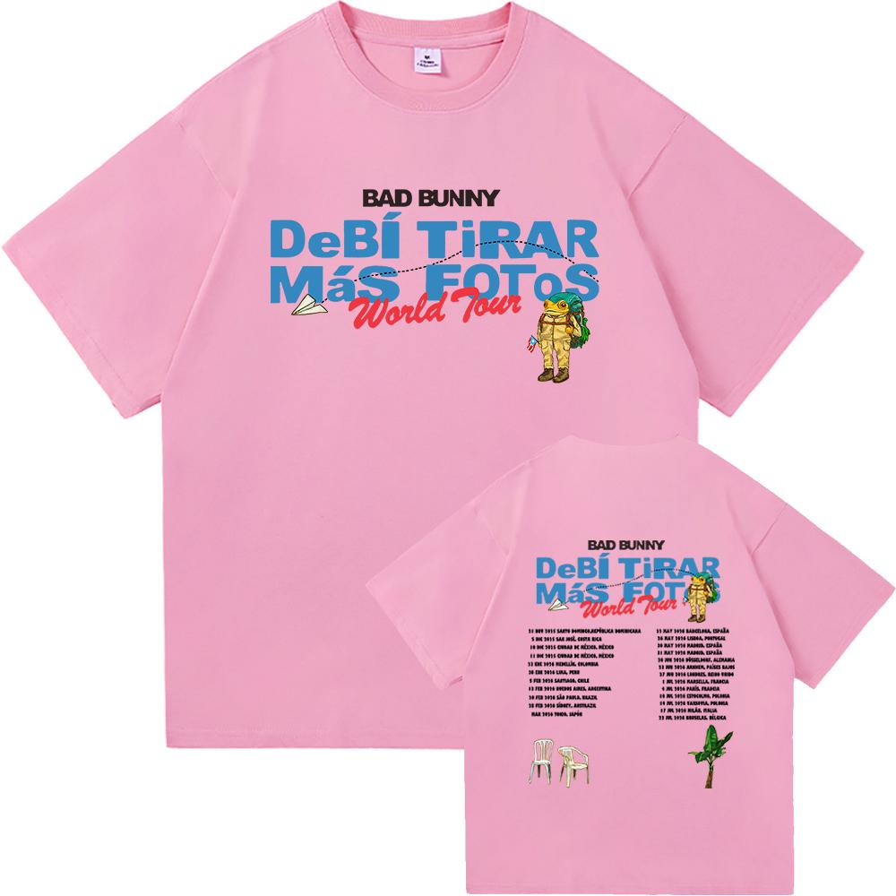 Bad Bunny DTMF World Tour 2026 Maglietta UomoDonna Abbigliamento Vintage Harajuku Vestiti di Alta Qualità Magliette in Puro Cotone per Fan Regalo