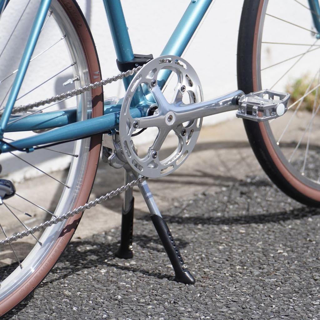 Cycle Design Alloy Center Mount Double Leg for Bikes Kickstand, Silver, 24"-28"