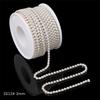 1 Yard 2 Reihen 1 Reihe Kristall Strass Kette Aufnähen Aufkleben Perlen Besatz Kupfer Kette Für Kleidung DIY Schmuckherstellung Zubehör