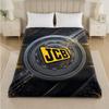 JCB Print Flannel Blanket Cozy Lightweight Plush Throw Blanket For Bed Sofa Household Use