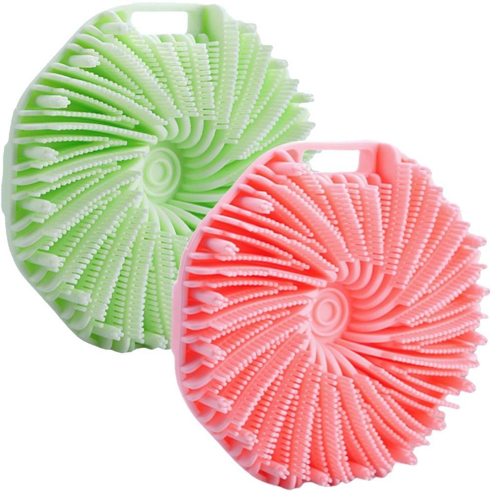 Ansikte Kropp Silikon Kroppsskrubbare Silikon Exfolierande Massage Badborste Badverktyg