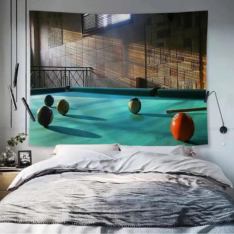 Billiards Animation Tapestry Office Living Room Tapestry Home Wall Decoration Tapestry