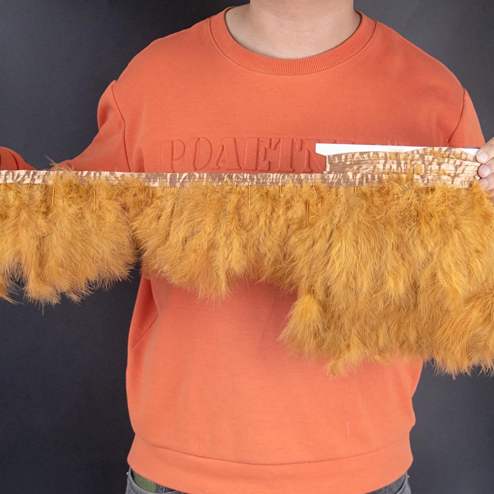 2 5 10 Meter Color Turkey Marabou Feathers Trim 4-6Inch Plumes Fringe For Sewing Crafts Wedding Party Dress Decoration