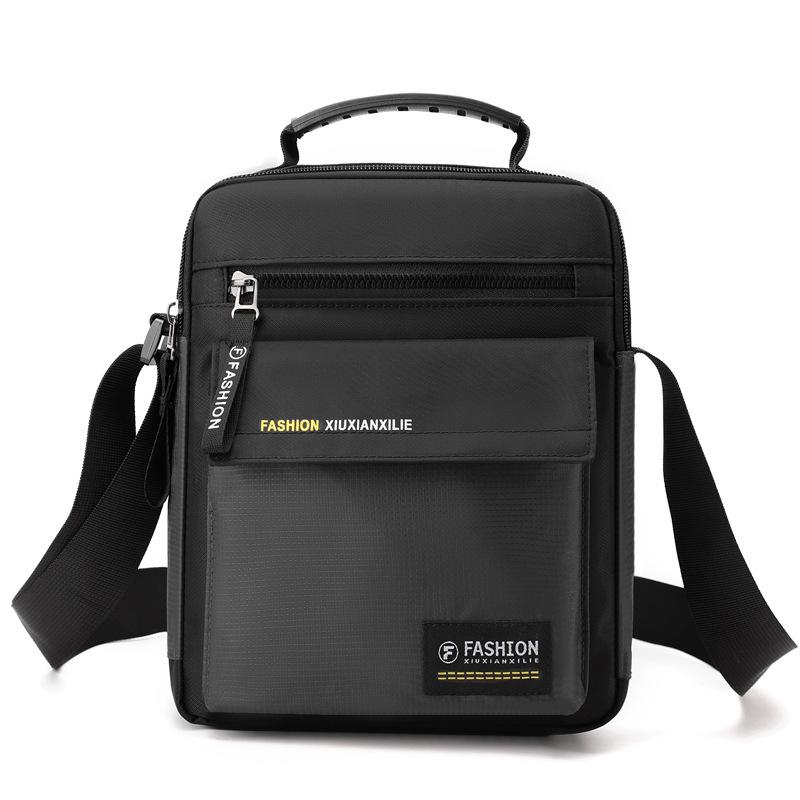 Crossbody Bag New Fashion Trend Casual Simple Shoulder Bag Simple Anti-splashing Men's Handbag Lightweight