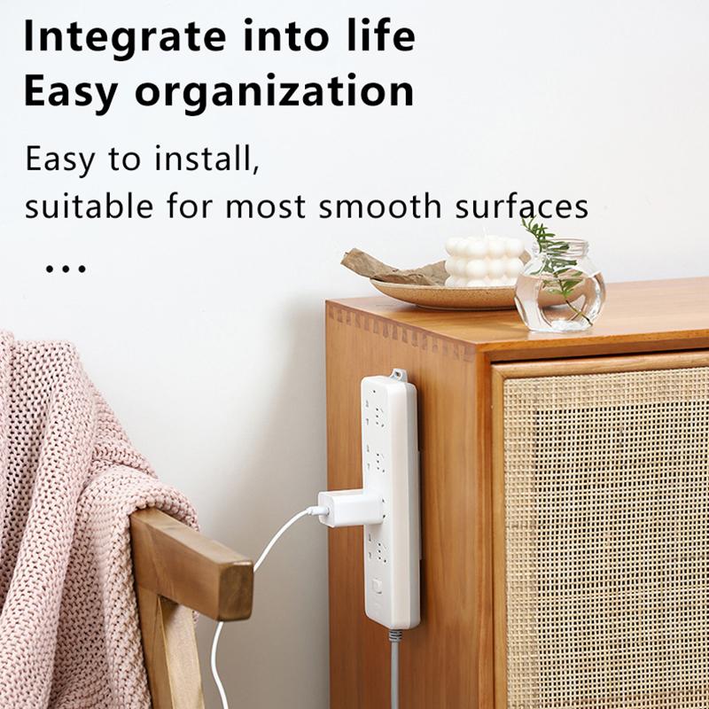 Multifunctional Power Strip Holder No-Drill Socket Router Storage Rack Home Wall Mount