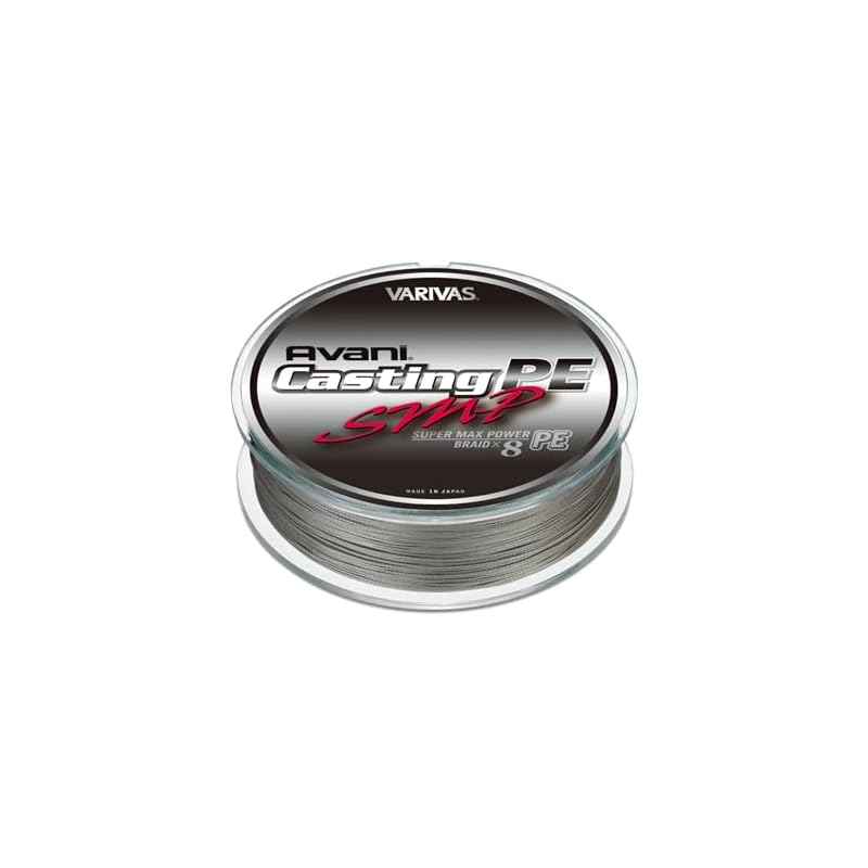 VARIVAS Avani Casting PE Line, Super Max Power, 300m, #4, MAX 70lb, 8 Strands, Stealth Gray