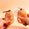 Hot Sell Capybara Spit Bubble Squishy Toy Portable Tactile Stress Relief Fidget Keychain Pendant Daily Decor For Adult Office