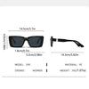 New Fashion Square Sunglasses Trendy Light Luxury Sunglasses For Men's High-end Ultraviolet-proof Large Frame