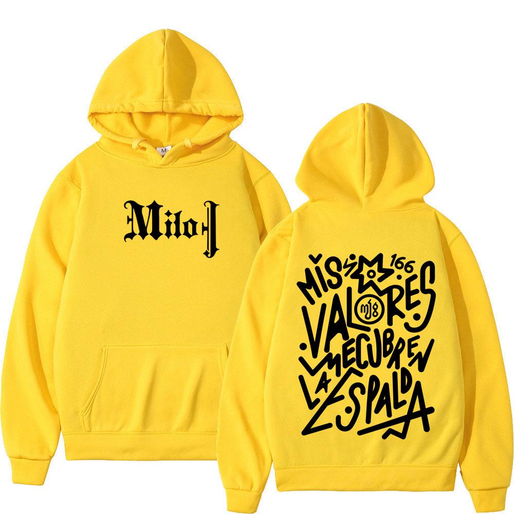 Rapper Milo J Fashion Graphic Hoodie Women Vintage Pullover Loose Casual Thick Gothic Punk Hooded Sweatshirts Top