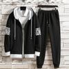 Traje deportivo informal para hombre, chaqueta y pantalón, dos piezas.